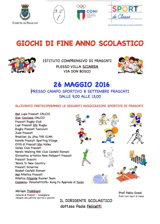 Sport di Classe a Frascati